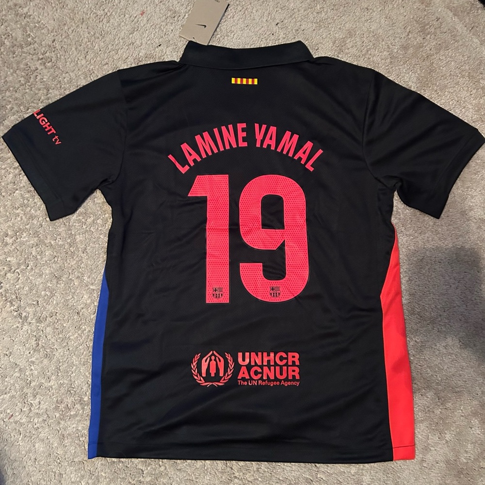 Lamine Yamal #19 Barcelona Away Laliga Jersey